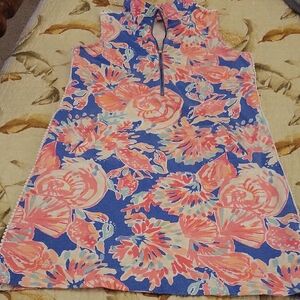 Lilly Pulitzer Blue and Pink Floral Dress